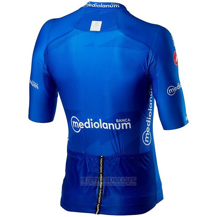 2020 Fahrradbekleidung Giro d'Italia Blau Trikot Kurzarm und Tragerhose